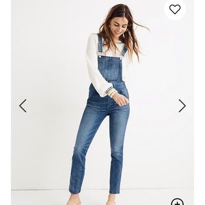 Madewell Skinny Overalls in Jansing Wash
